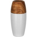Ver imagem 1 de Vaso Decorativo Enfeite Casa Redondo Home&co Cerâmica 20x12x12cm Marrom