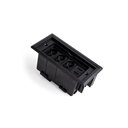 Ver imagem 1 de Caixa de Tomada Embutir Mesa Bancada com 3 Tomadas + Usb 20w Preto