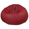 Puff Maçã em Corano Reforçado Tripla Costura sem Enchimento Cor:vermelho Roma - 4