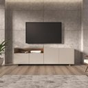 Ver imagem 3 de Rack para TV até 55 Polegadas 180cm 4 Portas com Vidro Fume/Montana 2095