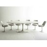 Mesa de Jantar Saarinen Oval 1,80x1 Base Branca Tampo Branco Lacca - 2