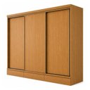 Ver imagem 3 de Guarda Roupa Casal 3 Portas de Correr com 9 Gavetas 100%MDF Pleno