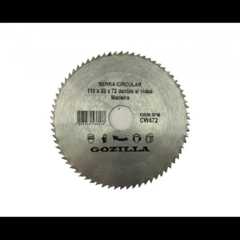 DISCO DE SERRA CIRCULAR 4.3/8” AÇO