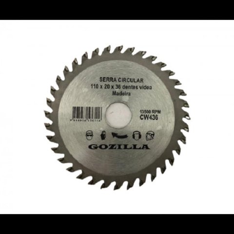 DISCO DE SERRA CIRCULAR 4.3/8” 36 DENTES
