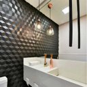 Ver imagem 1 de Torneira De Teto Para Lavatorio 100% Inox - Preto 1,60m