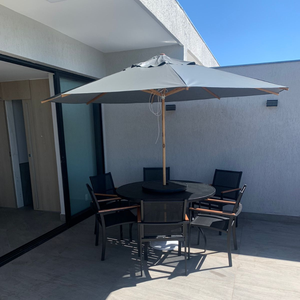 Jogo de Mesa Telas Sling Giratória com 6 Cadeiras