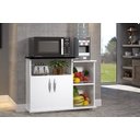 Ver imagem 2 de Fruteira Balcão 2 Portas Cozinha Base Microondas Multiuso ClickForte Armário Fruteira Branco