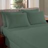Lençol Casal Liso Comfort em Malha 100% Algodão Granite Green Sul Brasil - 1