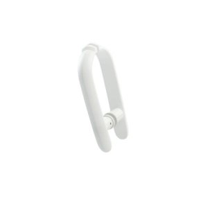 Puxador 200 MM Um Furo Para Porta Vidro Branco