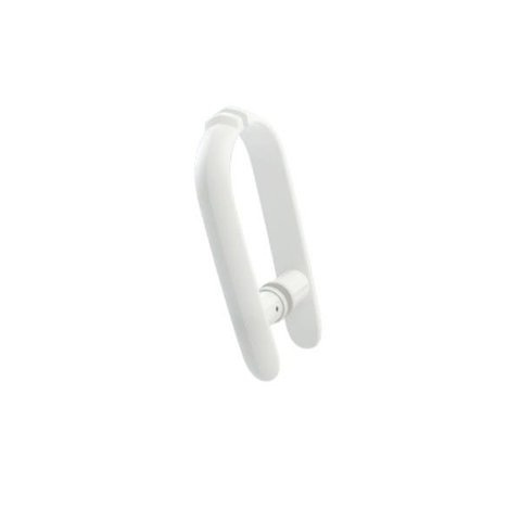 Puxador 200 MM Um Furo Para Porta Vidro Branco