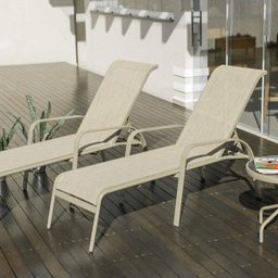 Espreguiçadeira de Alumínio Empilhável Summer Slim  - 1