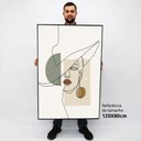 Ver imagem 2 de Quadro Decorativo em Canvas Abstrato Elegance TACOLADO PAPEL DE PAREDE Moldura Flutuante 4,5cm Freij