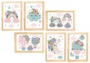 Ver imagem 1 de Kit Quadro Arco Iris & Nuvem & Lua Infantil Decorativo Quarto Criança Enxoval Bebê