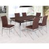 Conjunto Sala de Jantar Tokio Mesa Riviera 6 Cadeiras - 1