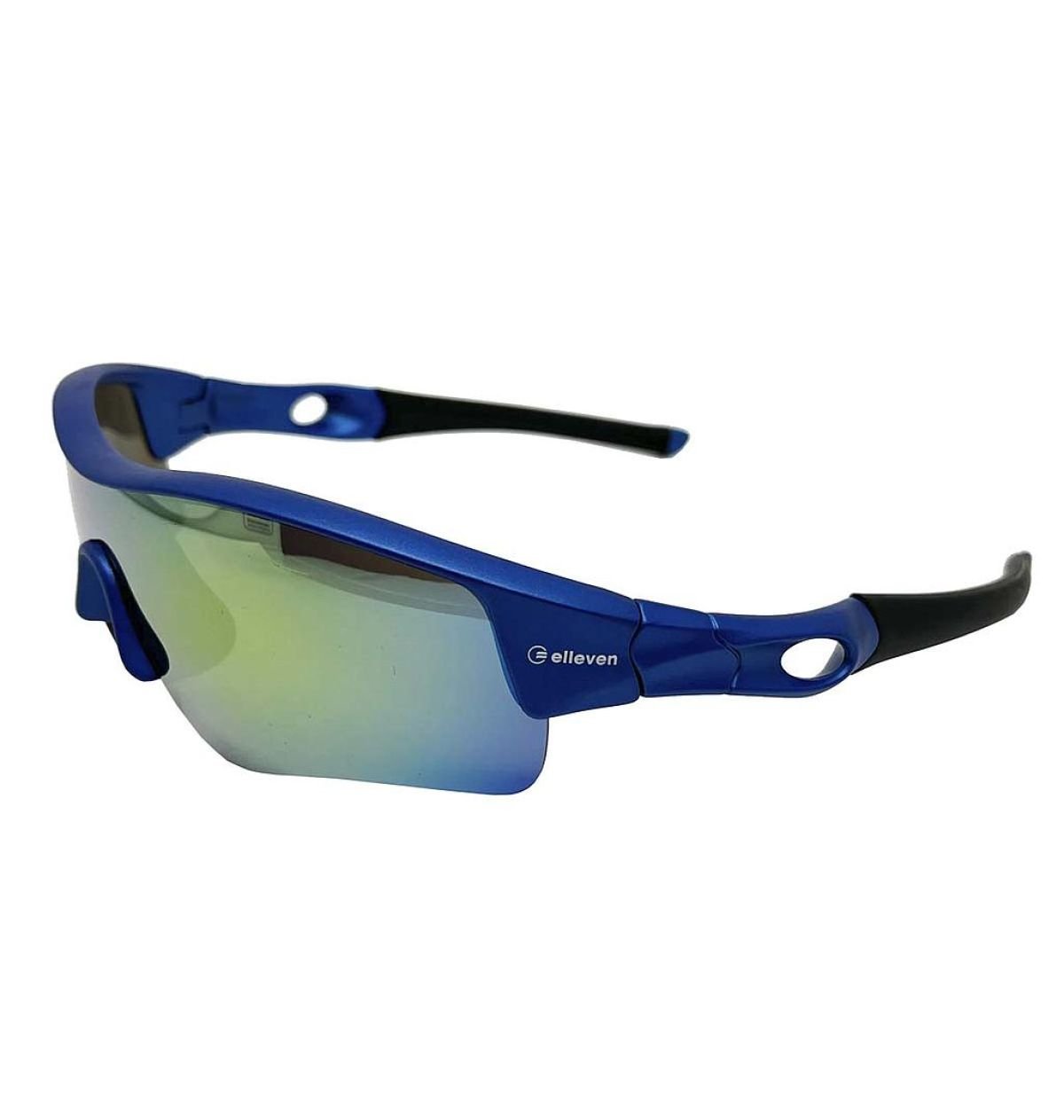Óculos espelhado bike Ciclismo Mask Elleven Uv400 proteção:Azul+Preto