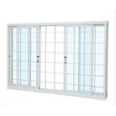 Ver imagem 3 de Janela em Aço Galvanizado Gold 04 Folhas com Grade Branca - 100x120