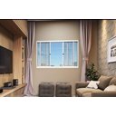 Ver imagem 2 de Janela em Aço Galvanizado Gold 04 Folhas com Grade Branca - 100x120