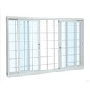 Ver imagem 1 de Janela em Aço Galvanizado Gold 04 Folhas com Grade Branca - 100x120