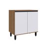 Balcão de Cozinha Laura 80cm 02 portas LA1101 Delmarco - Delmarco Mel/Branco Touch - 3