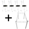 Mesa sem o Tampo + 4 Cadeiras para Cozinha 135 313 Bfb 6 Com - 1