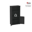 Ver mais imagens de Armário Misto para Escritório com Nicho e Portas com Chave 159,6cm P25 Pandin Branco/Preto