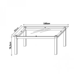 Conjunto Sala de Jantar Mesa Tampo de Vidro 6 Cadeiras Aço Tokio Yescasa - 3