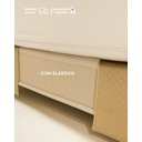 Ver imagem 4 de Saia para Cama Box Matelada com Elástico Casal Cor Bege 1 Peça
