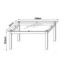 Ver imagem 3 de Conjunto Sala de Jantar 4 Cadeiras Retangular Vidro Cromado/Preto Tokio