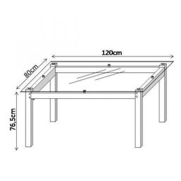 Conjunto Sala de Jantar Tokio Mesa 4 Cadeiras - 2