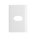 Ver imagem 1 de Placa 4x2 para 1 Tomada Horizontal + Suporte Branco da Linha Novara - 1100/67 - Dicompel Ekron