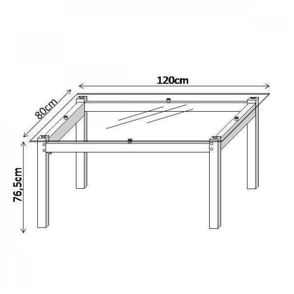 Conjunto Sala de Jantar Tokio Mesa 4 Cadeiras  - 2