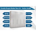Ver imagem 3 de Guarda Roupa Casal 8 Portas e 4 Gavetas Master New 8.4 Jatoba - Santos Andirá