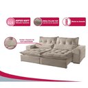 Ver imagem 3 de Sofá 4 Lugares Retrátil e Reclinável Máximo 2.50m Veludo Bege