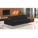 Ver imagem 6 de Sofá Ilha 3 Lugares Living 342cm Modulado Lary Veludo K01 Cor Preto