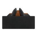 Ver imagem 3 de Sofá Ilha 3 Lugares Living 342cm Modulado Lary Veludo K01 Cor Preto