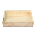 Ver imagem 1 de Bandeja Retangular Organizador Servir Café da Manhã Tam Médio - Repac- 27x07x40 cm C/ Frase Boas Fes