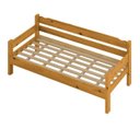 Ver imagem 2 de Sofá Cama 03 Lugares Madeira Maciça Reforçada Nemargi Mel