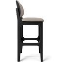 Ver imagem 7 de Kit 6 Banquetas Alta Bar Cozinha Sala Jantar Fixa Betta L02 Preto Linho Bege - Lyam Decor