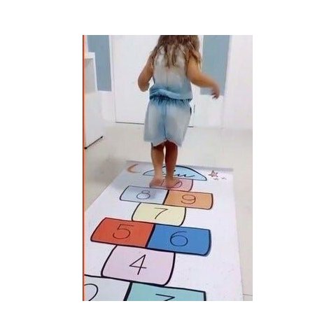 Jogo Amarelinha - Brinquedo Interativo em Lona Impressa - Colorido