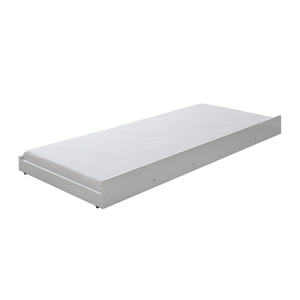 Cama Auxiliar Estrado Reforçada com Rodinhas Cama Solteiro:branco