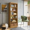 Ver imagem 3 de Estante Prateleira de Livro Multiuso 183 Altura Midria -Freijo Toq - ÉdeCasaMóveis                                                             