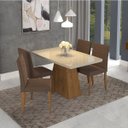Ver imagem 1 de Conjunto Sala de Jantar Mesa Helen 4 Cadeiras Marina Cimol