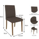 Ver imagem 4 de Conjunto Sala de Jantar Mesa Helen 4 Cadeiras Marina Cimol