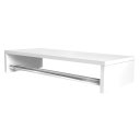Ver imagem 1 de Arara de Roupas Suspensa 60cm com Cabideiro MDF Branco Pendurador