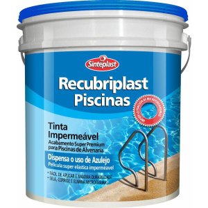 Tinta Piscina Base Água Recubriplast 3,6 Lts Azul Piscina