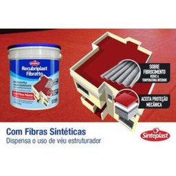 Manta Acrílica Impermeabilizante Fibratto Recubriplast 18 LT Cinza Médio - 2