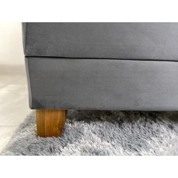 Sofá Cama Arpoador 1.85m – Cinza Veludão - 7