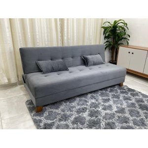 Sofá Cama Arpoador 1.85m – Cinza Veludão