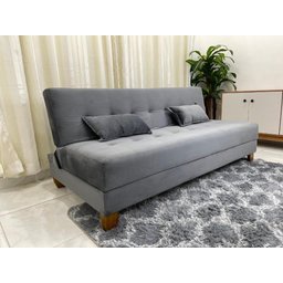 Sofá Cama Arpoador 1.85m – Cinza Veludão - 3