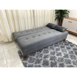 Sofá Cama Arpoador 1.85m – Cinza Veludão - 2